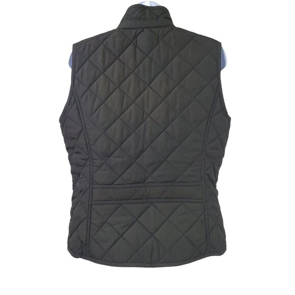 Lauren Ralph Lauren Puffer Vest Full Zip Snap Womens M Paisley Lining Sleeveless - Picture 2 of 10